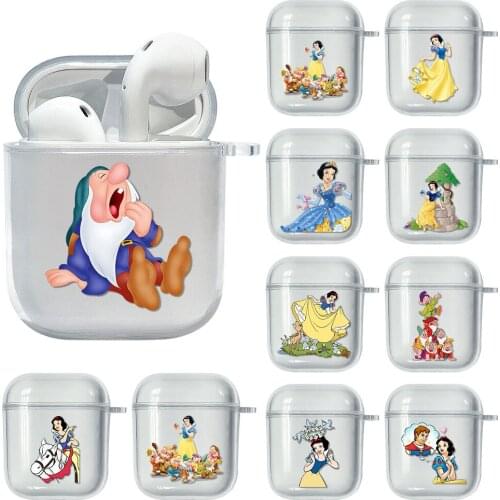 Snow White and the Seven Dwarfs Disney Soft Case For Apple Airpods 2 Cover Earphone Case Clear TPU Capa Headset Box For airpod 1