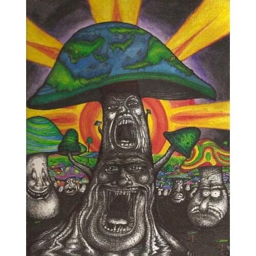 DIY 5d Diamond Painting completely Mushroom horrible face Set for Embroidery Accessories Needleworks mosaic Cross stitch Z1135