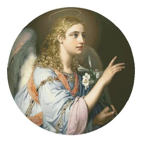 Angel Girl lily Cross Stitch Kits Large format Needlework 14CT Unprinted Embroidery Top Quality Counted DIY Handmade Decoration