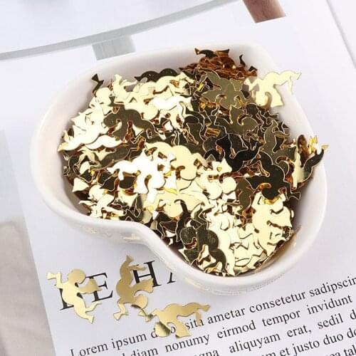 10g/Pack Gold White Halloween Angel Sequins 10*18mm PVC Flat Paillettes Crafts For Sewing Easter Kids DIY Accessories Gifts