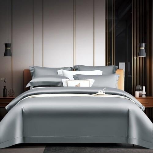 Luxury 1500TC Egyptian Cotton Bedding Set Duvet Cover Flat Sheet Pillowcase Queen King Adult Bed Linen Set