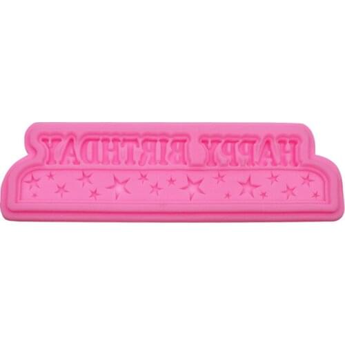 Happy Birthday Silicone Fondant Molds Cake Decorating Tools Silicone Cake Mold Chocolate Gumpaste Baking Accessories