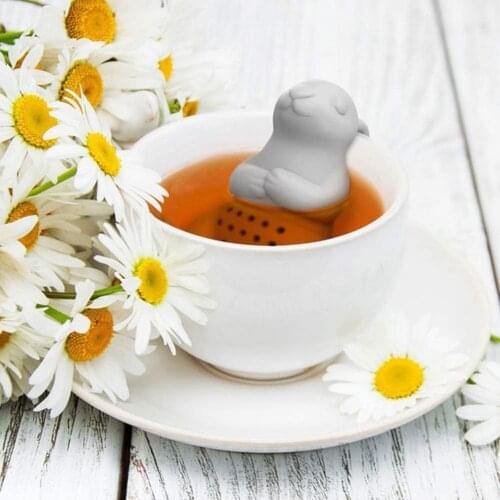Cute Rabbit Silicone Tea Maker Bunny Tea Infuser Filter Strainer For Puer Tea Herb Tea Strainer Tools Accessories