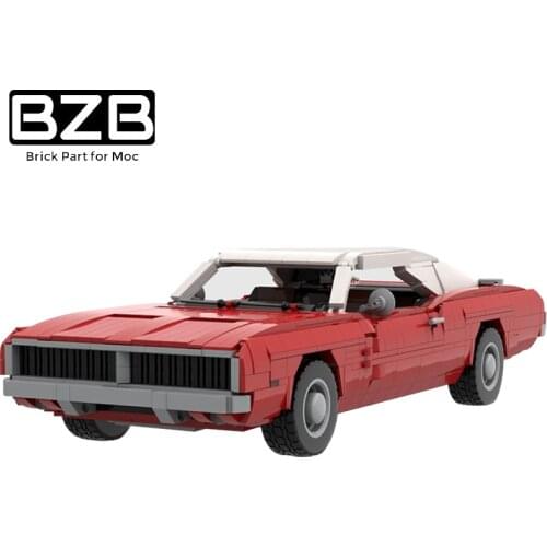 BZB MOC 37066 City Speed Car High-tech Creative Sports Car Building Block Model Kids Toys Boys DIY Collection Best Gifts