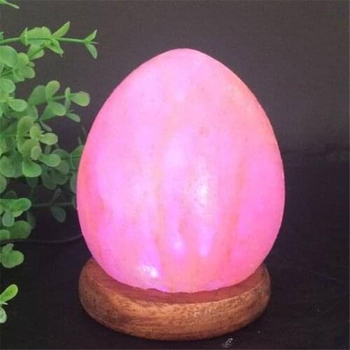 Himalayan Flower Salt Lamp Night Light Crystal Rock Moon Shape 7 Color Change