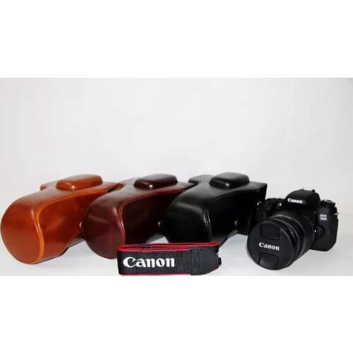 Camera Bag Full Body PU Leather Case DLSR Camera Bag Protective Housing For Canon 760D 600D 650D 750D18-55 18-135 18-200mm Lens