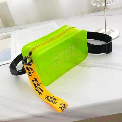 Womens transparent PVC shoulder bag Handbag Crossbody Bags Phone Purse Jelly Messenger Bag Solid Color Handbag 2021 Newest