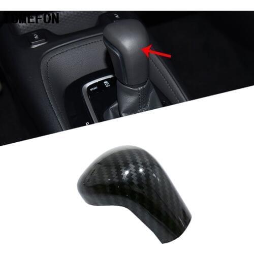 TOMEFON For Toyota Sedan Corolla E210 Prestige Altis 2019 2020 ABS Gear Shift Knob Sticker Panel Head Cover Trim Carbon Fiber