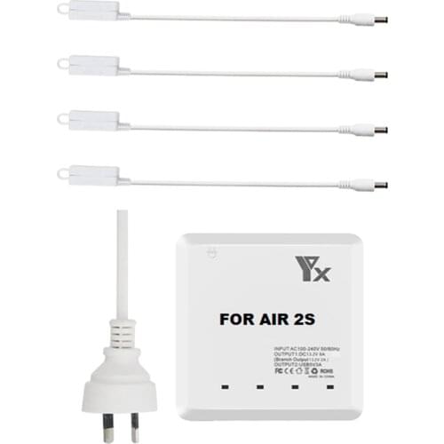 Drones Battery Charger 6 in 1 Quick Charge Hub for DJI Mavic Air 2S