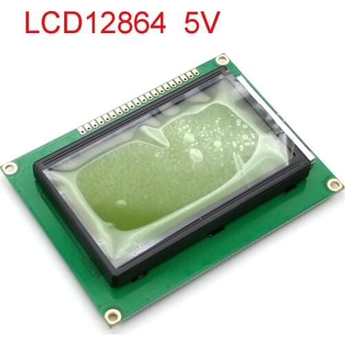 LCD12864 128x64 Dots Graphic Yellow Green/Blue Color with Backlight LCD Display Module ST7920 Parallel Port for arduino Diy Kit