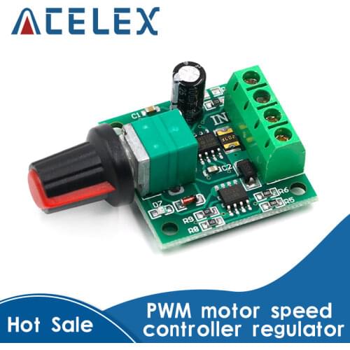 DC 1.8V 3V 5V 6V 12V 2A PWM Motor Speed Controller Low Voltage Motor Speed Control Switch PWM Adjustable Drive Module