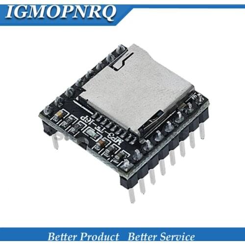10pcs Mini MP3 Player Module MP3 Voice Decode Board Supporting TF Card U-Disk IO/Serial Port/AD for arduino