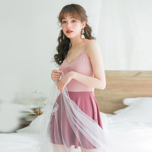 2021 New Sexy One Piece Swimsuit Women Solid Swimwear Monokini Swim Suit Korea Style Bathing Suit Push Up Pads Swimskirt