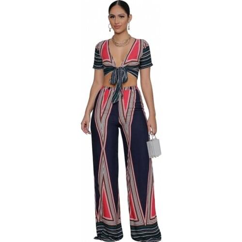 African Matching Sets 2021 Dashiki Traditional African Clothing Two Piece Set Women Africaine Print Bodycon Tops Pants Clothes