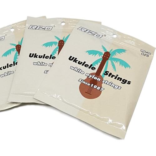 1 Set RIZO Ukulele Strings White nylon strings Guitar part accessories