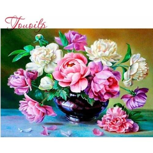 Diamond Embroidery Flower Diy Diamond Painting Kits Rhinestone Pictures Diamond Mosaic 5d Icon Home Decoration Square Full