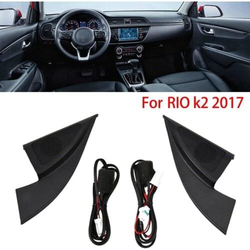 For Kia RIO (2017) K2 2017 Car Tweeter Audio Black Triple-Cornered Head Speakers Tweeter Trumpet Speakers with Wire