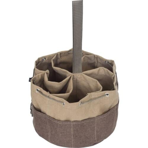 Canvas Cylinder Tool Bag Outdoor Woodworking Electrician Houseworking Hardware Tool Bag Portable Drawstring Storage Canvas Bag