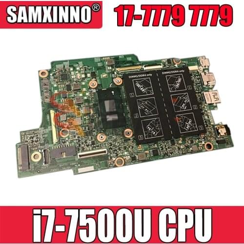 For Dell Inspiron 17-7779 7779 laptop motherboard CN-0NX6FR 0NX6FR NX6FR i7-7500U 100% full work