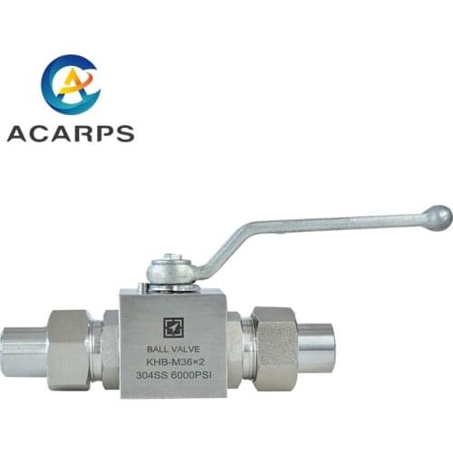 Double Outer Wire Welded Sleeve High Pressure Ball Valve DN6-25 KHB-M Stainless Steel Welded Formula Ball Valve