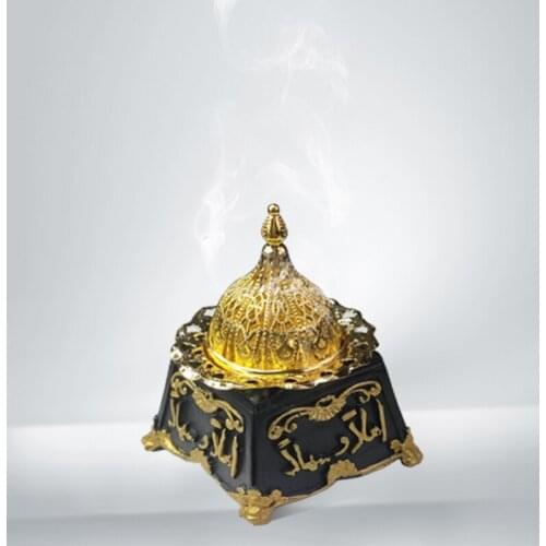 Middle East Ceramics Incense Burner Holder Censer Retro Arabic Resin Incense Burner Home Decoration Desktop Aromatherapy Burner