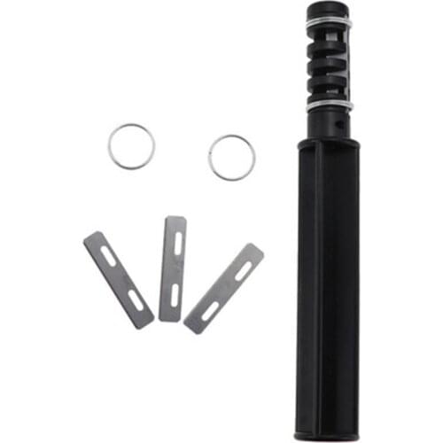 DIY Leather Cord Knife Hand Rotary Cutting Wire Cutter Leather Strip Strap Leathercraft Tools Cord Knife with 3 Blade