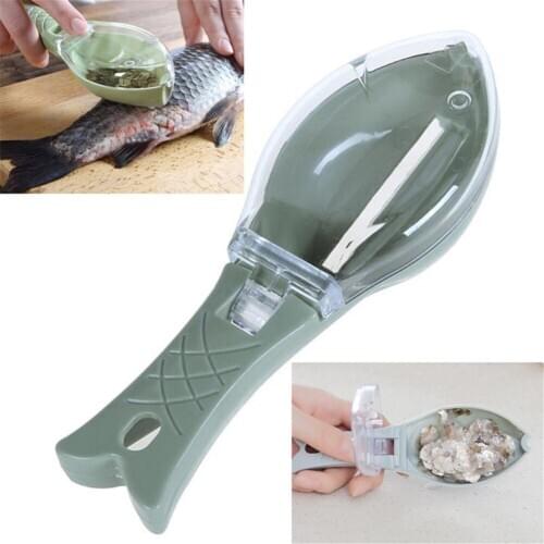 Kitchen Accessorie Multipurpose Home Fish Scales Remove Fish Scraping Brush Graters Fast Cleaning Peeler Knife Device Tools