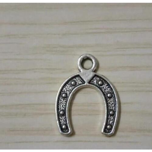 10pcs-18X24MM Fashion Vintage Horseshoe Charm Necklace Horse shoes Pendant-Jewelery Accessories Fast Shipping 1657
