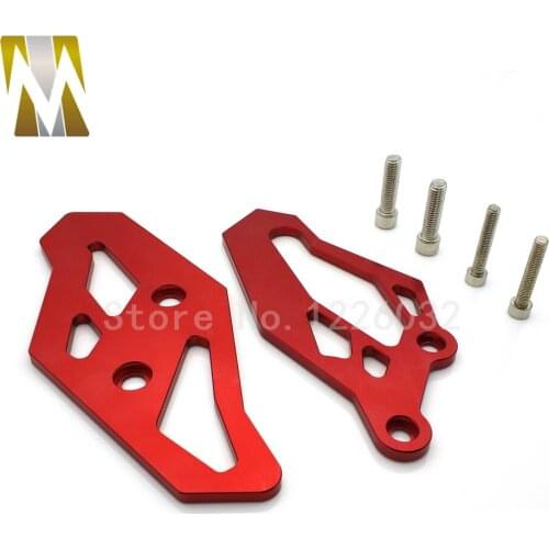 New CNC Aluminum Footrest Rear set Foot Peg Plate Guard For Yamaha R3 2015-2017 R3 ABS 2017 R25 2013-2017 MT03 MT25 2015-2016