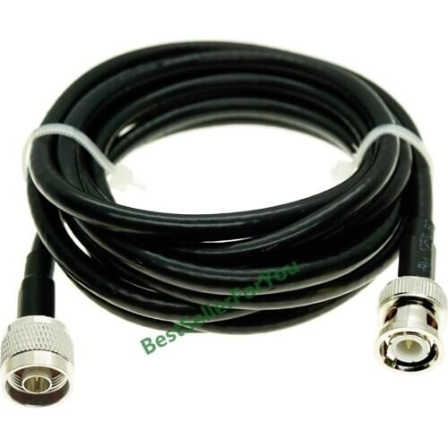 N Type Male To BNC Q9 Male Plug RF Coax Cable Adapter RG58 Extension Cable