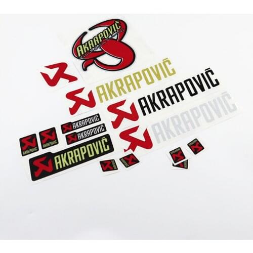 Car Styling and Decals AK Motorcycle Exhaust Pipe Heat Resistance Sticker Applique Tape