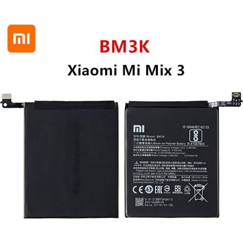 Xiao mi 100% Orginal BM3K 3200mAh Battery For Xiaomi Mi Mix 3 Mix3 BM3K High Quality Phone Replacement Batteries
