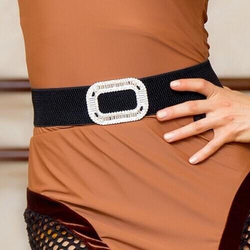 Rhinestones Latina Dance Belt Latin Accessories For Women Shiny Salsa Ballroom Sumba Rumba Dance Satge Competition Belts JL1060