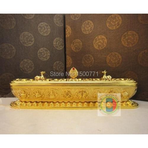Gold-plated copper wire incense censer incense lying eight auspicious Taiwan Craft