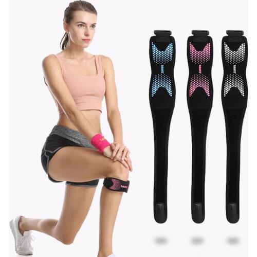 Sport Adjustable Patella Knee Strap Brace Knee Pain Relief Hiking Soccer Basketball Running Patella Stabilizer Support Knee Pad