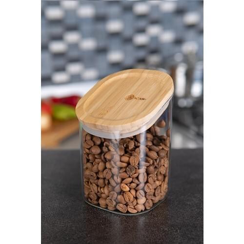 Glass Kavonoz Oval Glass Jar With Lid Healthy Glass Kavonoz Antibakteitiyel Glass Storage Door Kitchen Gereöleri 500 ml