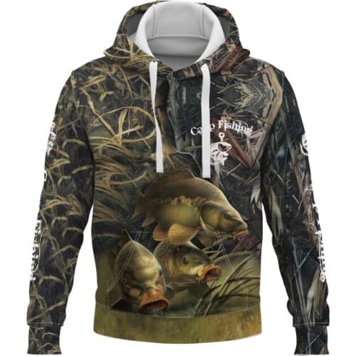 Carp Fishing Hoodie Hunting Animal 3d Print Men Women Fashion Hip Hop Sweatshirt Kids Boy Girl Harajuku Tracksuit Tops Coat Male