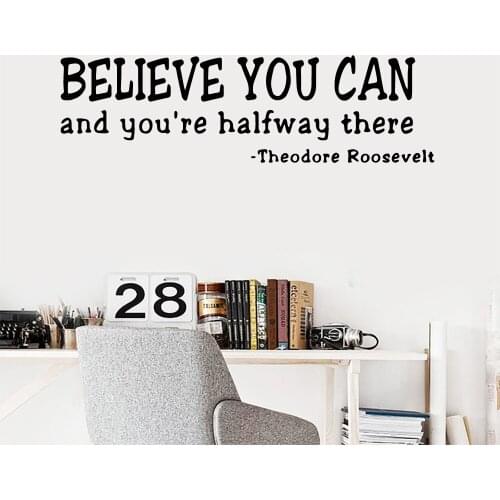 Postive Sentence Vinyl Wall Sticker Wallpaper For Office Rooms Wall Decor Art Decals Company Stickers Poster Decal