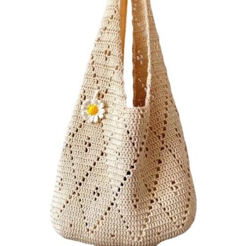 Bag Crochet Kit DIY Shoulder Bags Handbag Knitting Crocheting Kit with material accessories pattern vedio