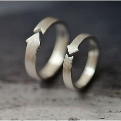 925 Sterling Silver arrows Open Rings For Women Fashion Prevent Allergy Sterling-silver-jewelry