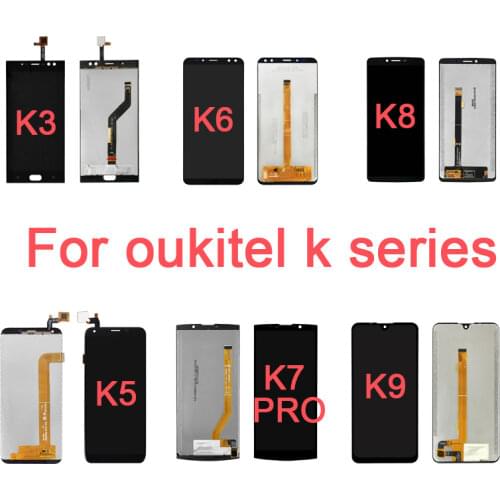 For OUKITEL K3 K5 K6 K7 Pro K8 K9 K10 LCD Display+Touch Screen Digitizer Panel Glass Assembly Complete Replacement Phone Parts