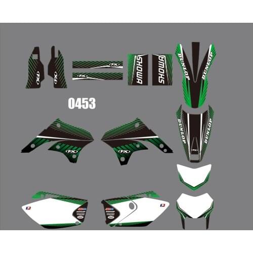 0453 3M Motorcycle Team Graphics Decal Stiker Kits for Kawasaki KLX450 2008-2012 dirt bike sticker for Kawasaki KLX450