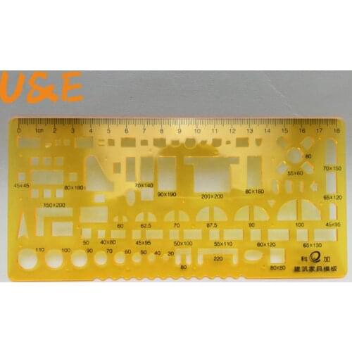 1:50 Interior Decorator Design Drawing Template Architectural Furniture Layout Interior Design Drawing Template Stencil