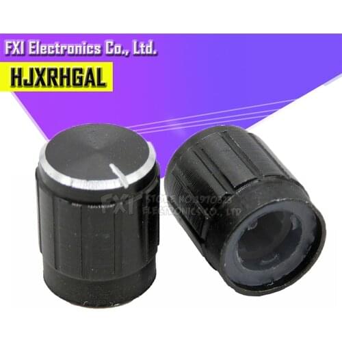 10pcs aluminum alloy 13*17mm potentiometer 13*17 knob rotation switch volume control knob black