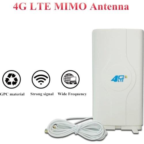 3g 4g Lte Antenna Mobile Antenna 700~2600mhz 88dbi 2* SMA/2* CRC9/2* TS9 Male Connector Booster Mimo Panel Antenna+2 Meters