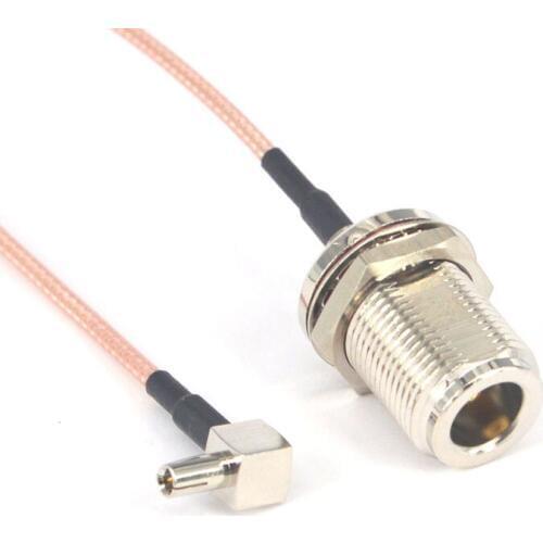 5 piece/lot 6'' N Female Jack to TS9 Male Plug pigtail Cable Coax Jumper Bulkhead O-ring