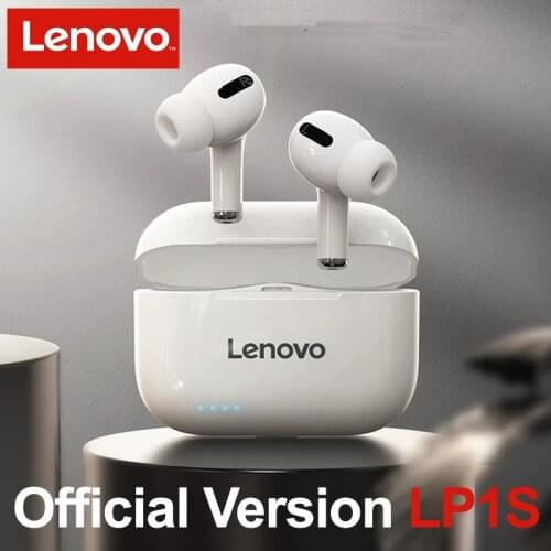 Lenovo LP1S TWS Bluetooth Wireless Headset Stereo Earphone Sports Earbuds HiFi Music With Mic LP1 S For Android IOS Smartphone