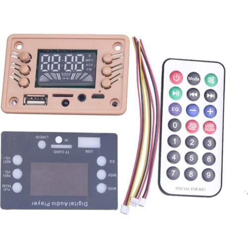 Wireless Bluetooth 5.0 MP3 WMA Decoder Board Audio Module Support USB TF Car FM Audio Radio Module Car Accessories