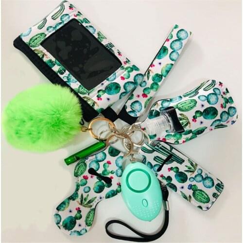 Keychain Wallet Key Rings Women Clutch Wristlet Bracelets Key Chain Christmas Gifts Womens Signature Cotton Zip ID Case Wallet