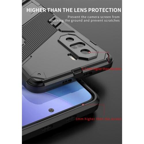 For Xiaomi Poco F3 Case For Xiaomi Poco F3 Cover Shockproof Silicone Armor PC Stand Full Protective Bumper For Xiaomi Poco F3